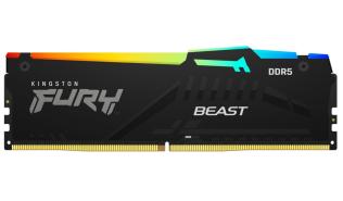 DDR5 32GB 5600 MHz Kingston Fury Beast RGB Black XMP 3.0, AMD EXPO CL40 40-40-40 1.25V [KF556C40BB2A-32]