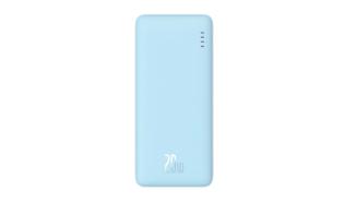 Power Bank Baseus Airpow 20000mAh 20W 1xUSB-A/3xUSB-C/1xmicro USB (niebieski) (Quick Charge, Power Delivery) [P10022804313-00]