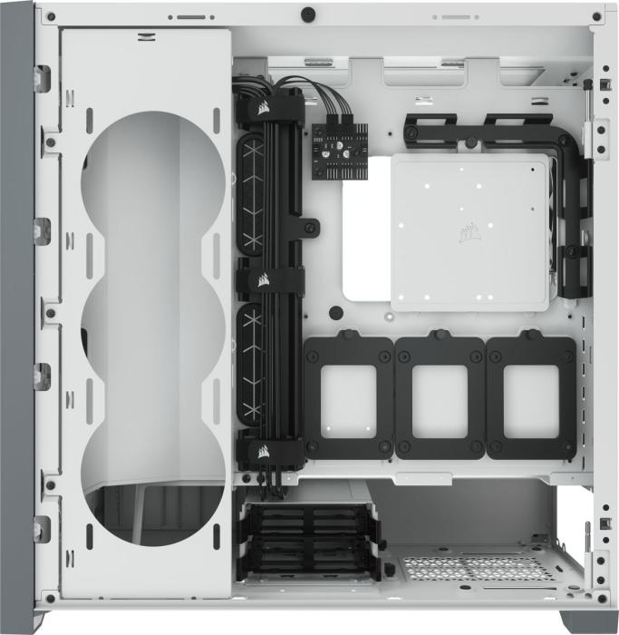 Corsair 5000D AIRFLOW Tempered Glass White [CC-9011211-WW] (szkło hartowane) (4x2.5, 2x3.5/2.5) (2x USB Gen1, 1x USB-C 3.2 Gen1)