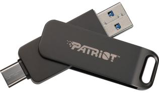 Patriot Rage R550 256GB Dual USB-A 3.0 5Gb/s / USB-C 3.1 10Gb/s (100MB/s) [PE256GR550DSAD]