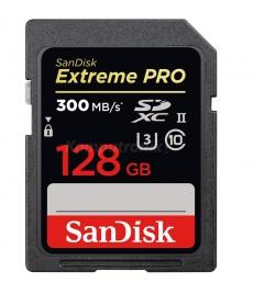 Secure Digital 128GB Sandisk SDXC Extreme Pro UHS-II (300/260MB/s) [SDSDXPK-128G-GN4IN]