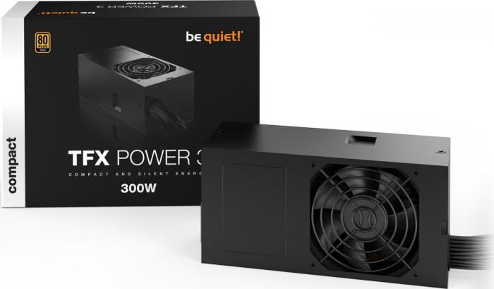 Bequiet TFX Power 3 (300W) (1x80mm) 80+Gold (CPU 1x4) (PCI-E 1x6+2) (2xMolex, 3xSATA) [BN323]