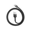 Baseus kabel szybkiego ładowania i transmisji (Fast Charge) USB-C (M) / USB (M) (0.5 m) (szaro-czarny) [CATKLF-AG1]
