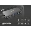 Unitek D1019A USB-C 3.1 (2xUSB 3.0, HDMI 1.4, VGA, USB-C PD, czytnik SD, jack)