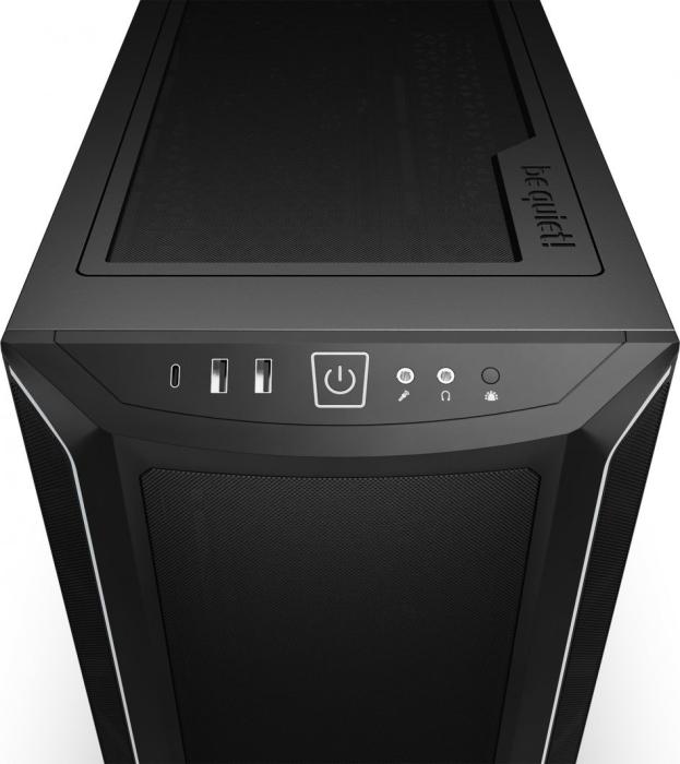 be quiet! Shadow Base 800 DX Black (szkło hartowane) (2xUSB 3.2 Gen1, USB-C 3.2 Gen2) (4x2.5, 2x3.5) [BGW61]