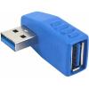 Adapter USB 3.0 AF, AM kątowy prawy, lewy [ZN0155]