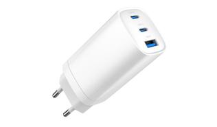 Ładowarka sieciowa Gembird GaN USB QC3.0 27W 2xType-C max 65W (biały) [TA-UC-PDQC65-01-W]