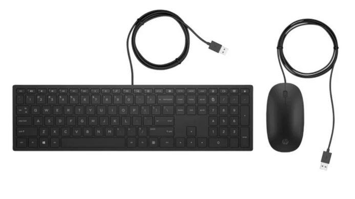 HP Pavilion Wired Combo USB (klawiatura membranowa, multimedialna, mysz optyczna) (czarny) [4CE97AA]