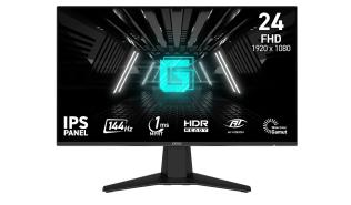 (24) 23.8 MSI G242L E14 (IPS, 1920x1080, 300 cd/m2, 1ms MPRT, 1500:1 / 100M:1, 83% DCI-P3, HDR Ready, 144Hz) (1xHDMI 1.4b, 1xDP 1.2a, wyjście słuchawkowe) brak głośników, brak Pivota, VESA 100x100