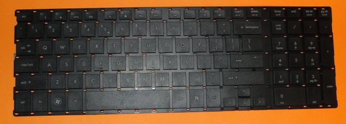 Klawiatura do notebooka HP / Compaq PROBOOK 4510, 4510s, 4515, 4515s, 4520, 4710, 4710s, 4750, 4750s wyspowa bez ramki, mały enter  [NSK-HEM03, 9J.N1U82.M03, 6037B00372S, 516884-281 / K0029]