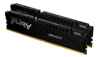 DDR5 64GB (2x32GB) 5600 MHz Kingston Fury Beast Black AMD EXPO, XMP 3.0 CL40 40-40-40 1.25V [KF556C40BB2K2-64]