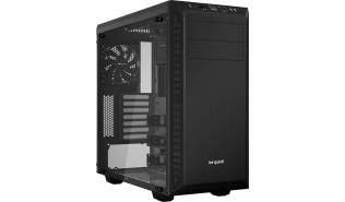 be quiet! Pure Base 600 Window Black ATX Midi (szkło hartowane) (2x140mm) (2xUSB 3.2 Gen1, 2xJack) (2x2.5, 6x2.5 (konwertowalne z 3 zatok 3.5), 3x3.5, 2x5.25) [BGW21]