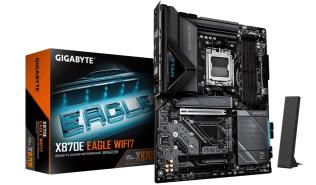 Gigabyte X870E EAGLE WIFI7 (AMD X870E) [AM5, 4xDDR5 do 9000MHz, (HDMI 2.1) (4xM.2, 1xPCIe 5.0 x16, 1xPCIe 4.0 x16 (x4), 1xPCIe 3.0 x16 (x2)), WiFi 7, BT 5.4, ATX]