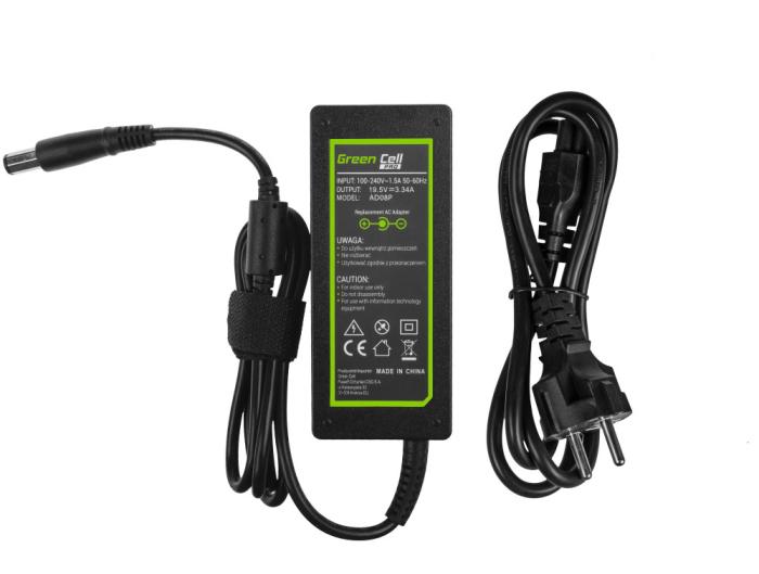 GreenCell zasilacz do laptopa DELL 19.5V / 3.34A / 65W z wtyczką 7.4x5.0mm + PIN [AD08P]
