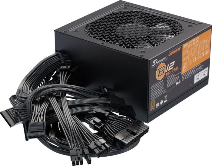 Seasonic B12 BC (750W) (1x120mm) 80+Bronze (CPU 2x4+4) (PCI-E 4x6+2) (3xMolex, 6xSATA) [B12-BC-750]