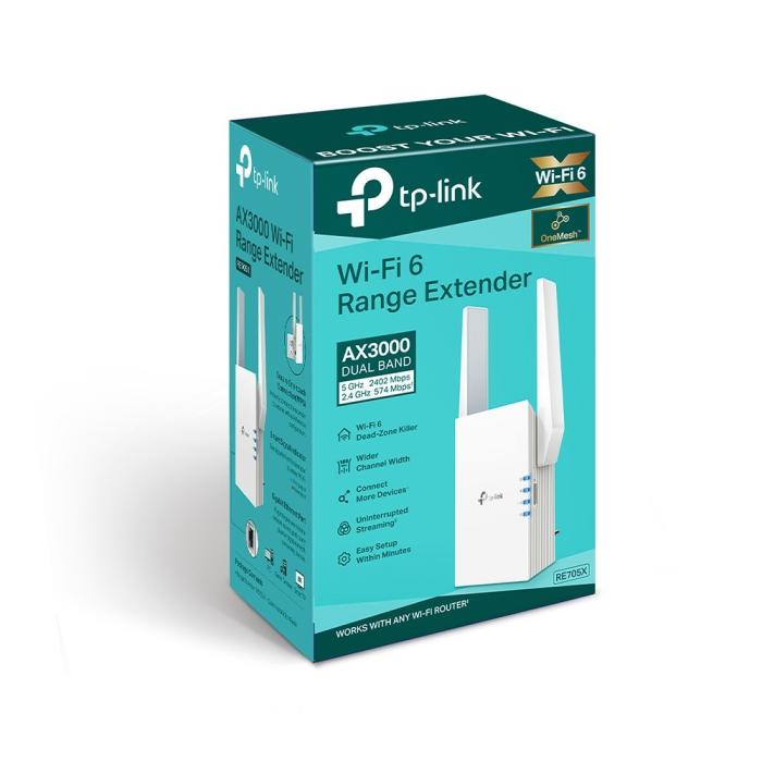 TP-Link Wireless Range Extender Wi-Fi 6 AX3000 [RE705X]