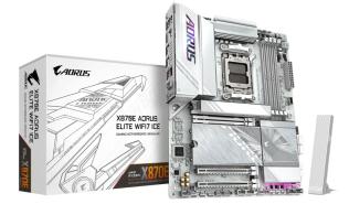 Gigabyte X870E AORUS ELITE WIFI7 ICE (AMD X870E) [AM5, 4xDDR5 do 8200MHz, (HDMI 2.1) (4xM.2, 1xPCIe 5.0 x16, 1xPCIe 4.0 x16 (x4), 1xPCIe 3.0 x16 (x2)), WiFi 7, BT 5.4, ATX]