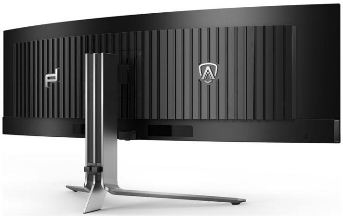49’’ AOC PD49 (VA LED zakrzywiony, 5120x1440, 1000, 0.03ms, 99% sRGB, HDR10, 240Hz) (2xHDMI 2.1, 2xDP 1.4, USB-C/DP PD 90W, 3xUSB-A 3.2) głośniki (2x15W) , czarny