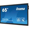 65’’ Iiyama TE6514MIS-B1AG X (VA LED, 3840x2160, 400, 6.5ms, 60Hz) (5xHDMI, 1xDP 1.2, 1xUSB-C 3.0/DP 1.2 PD100W, 1xUSB-C 3.0/DP 1.2 PD15W) głośniki (2x18W), czarny