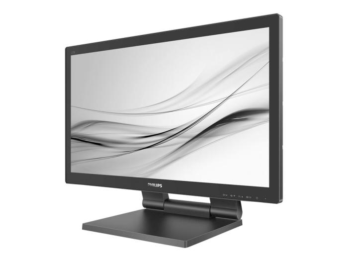 22’’ Philips 222B9T/00 (TN dotykowy, 1920x1080, 250, 170/160, 1ms, 60Hz) (VGA, DVI, HDMI, DP, 2USB 3.1) (VESA) głośniki, czarny