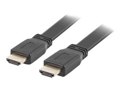 Lanberg Kabel HDMI M / HDMI M v2.0 4K Flat (1.0 m) [CA-HDMI-21CU-0010-BK]