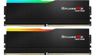DDR5 32GB (2x16GB) 6000 MHz G.Skill Ripjaws M5 Neo RGB Black CL36 AMD EXPO 36-36-36-96 1.35V [F5-6000J3636F16GX2-RM5NRK]