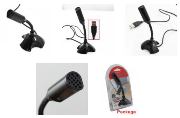 Mikrofon mini na statywie USB [AK247]