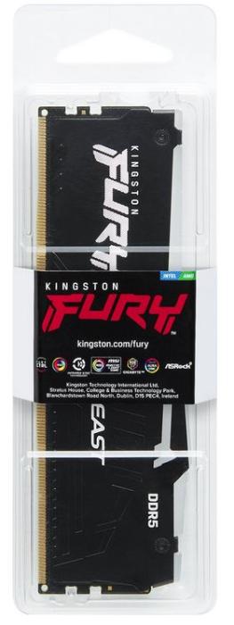 DDR5 8GB 6000 MHz Kingston Fury Beast Black RGB EXPO CL30 30-36-36 1.4V [KF560C30BBEA-8]
