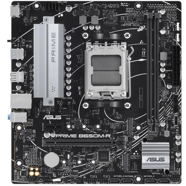 Asus PRIME B650M-R (AMD B650) [AM5, 2xDDR5 do 7200MHz, (HDMI 2.1) (2xM.2, 1xPCIe 4.0 x16, 1xPCIe 4.0 x1), micro ATX]