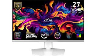 (27) MSI MAG 272QPW QD-OLED X28 (QD-OLED, 2560x1440, 1000, 0.03ms, 148%sRGB, 280hz) (2xHDMI 2.1, 1xDP 1.4, USB-C 15W) czarny