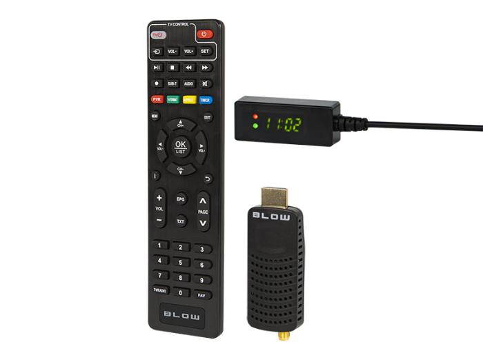Tuner cyfrowy Blow DVB-T2 7000FHD MINI H.265 [77-044]