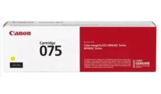 CRG-075 Yellow (6362C002) oryginalny toner Canon, 1400 str. (Canon i-SENSYS MF664Cdw, LBP647Cdw, LBP646Cdw, MF667Cdw)