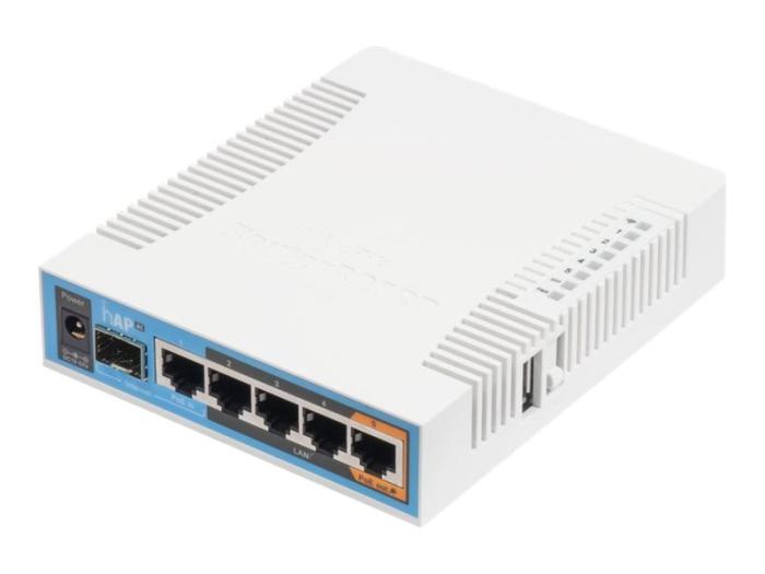 Mikrotik hAP ac Access Point Dual Band 5x RJ45 1000Mb, s 1x SFP 1x PoE [RB962UIGS-5HACT2HNT]