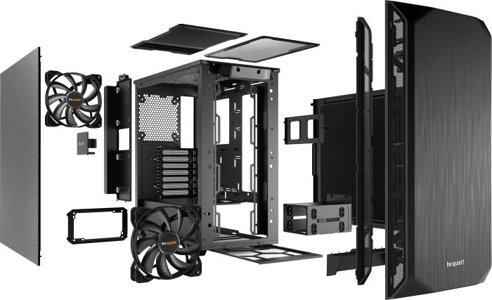 be quiet! Pure Base 500 Black ATX Midi (metal) (2xUSB 3.2 Gen1) (5x2.5, 2x3.5/2.5) [BG034]