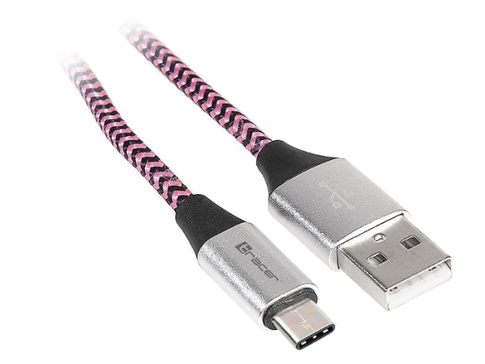 Tracer kabel USB-C Type-C (M) / AM (1.0 m) czarno-fioletowy