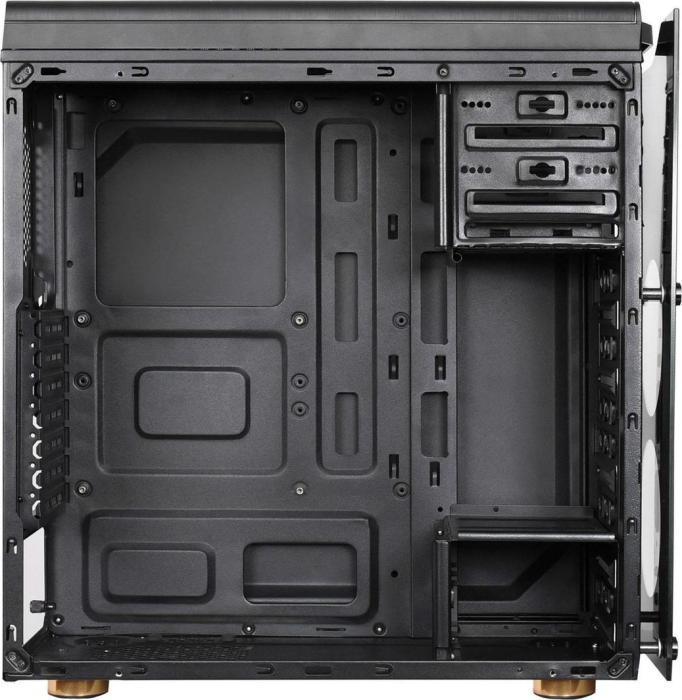 Akyga AKY014BK 1xUSB3.0 2xUSB2.0 okno plexi czarna (2xUSB 2.0, 1xUSB 3.0) (2x2.5, 2x3.5)