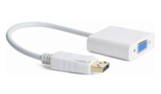 Gembird adapter DisplayPort 1.1 (M) / VGA(F) (biały) [A-DPM-VGAF-02-W]