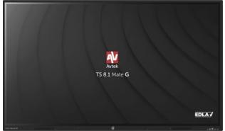 (86) Avtek TS 8.1 Mate G (IPS LED, 3840x2160, 350, 5000:1, 6.5ms, 60Hz) (3x HDMI, Display Port, USB-C, USB 2.0, 3x USB 3.0, VGA, minijack, SPDIF) głośniki 2x16W, czarny [1TV351]