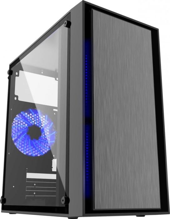 Gembird Fornax 960R Blue (czarny) (akryl) (2x USB 3.0) (1x2.5, 2x2.5/3.5, 1x3.5, 1x5.25) [CCC-FORNAX-960B]