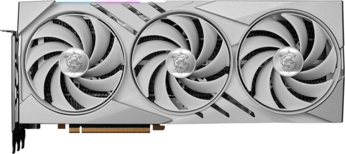 GeForce PCI-E RTX4080 Super MSI 16GB GDDR6X Gaming X Slim White [GeForce RTX 4080 SUPER 16G GAMING X SLIM WHITE] (2xHDMI 2.1, 2xDP 1.4a) (256-bit, PCI-E 4.0)