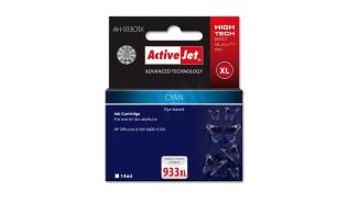 AH-933CRX (933XL) - cyan, wkład z atramentem ActiveJet, 14 ml, zamiennik CN054AE (Premium) (HP Officejet Pro 6100, 6600, 6700, 7110, 7610, 7612)