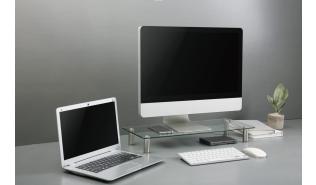 Szklana podstawa pod monitor Gembird M (szkło hartowane) [MS-TABLE-GM-01]