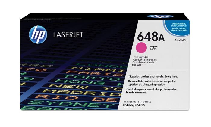 CE263A (648A) - magenta, oryginalny toner drukujący HP, 11000 stron (HP Color LaserJet Enterprise CP4025dn, CP4025n, CP4525dn, CP4525n, CP4525xh)