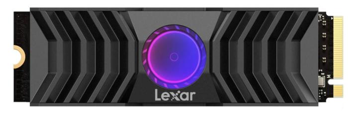 Lexar NM1090 Heatsink RGB 2TB SSD M.2 2280 PCIe Gen5x4 NVMe TLC (12000/11000 MB/s) [LNM1090002T-RNANG]