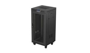 Lanberg szafa rack stojąca 19 24U 600x600 drzwi mesh LCD (czarny) [FF01-6624-23BL]