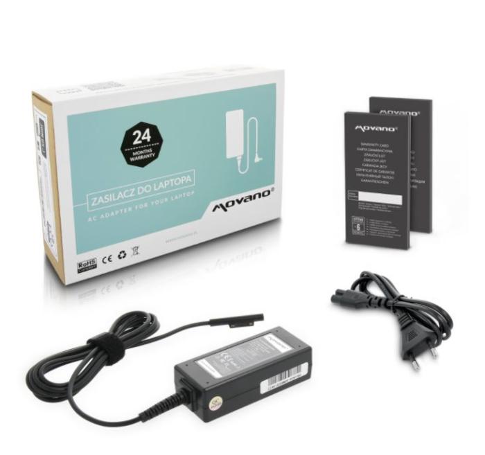 Movano zasilacz do tableta Microsoft Surface Pro 15V / 2.58A / 38W wtyk: 5-pinów [MI15258]