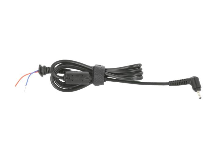 Wtyk z kablem do notebooków Samsung, Asus itp. wtyczka 3.0x1.1mm wtyczka kątowa [DC-ACE19342C-K]