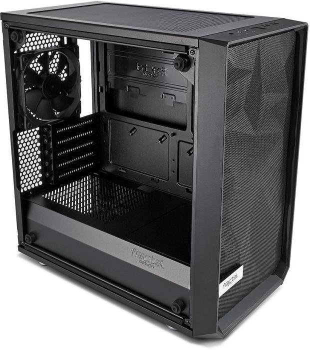 Fractal Design Meshify MINI C Blackout Tempered Glass (szkło hartowane) (2x USB 3.0) (3x2.5, 2x3.5) [FD-CA-MESH-C-MINI-BKO-TGD]