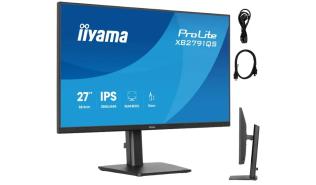 (27) Iiyama ProLite XB2791QS-B1 (IPS, 2560x1440, 350, 1ms, 100%sRGB, 75Hz) (1xHDMI 1.4, 1xDP 1.2, 1xAudio) pivot, głośniki (2x2W), czarny