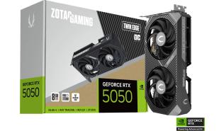 GeForce RTX5050 Zotac 8GB GDDR6 Twin Edge OC [ZT-B50500H-10M] (1xHDMI 2.1b, 3xDP 2.1b) (128-bit, PCIe 5.0)